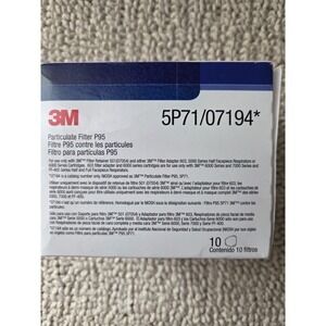 3M 5P71 P95 Particulate Filter Replacement Cartridges 07194 Box of 10